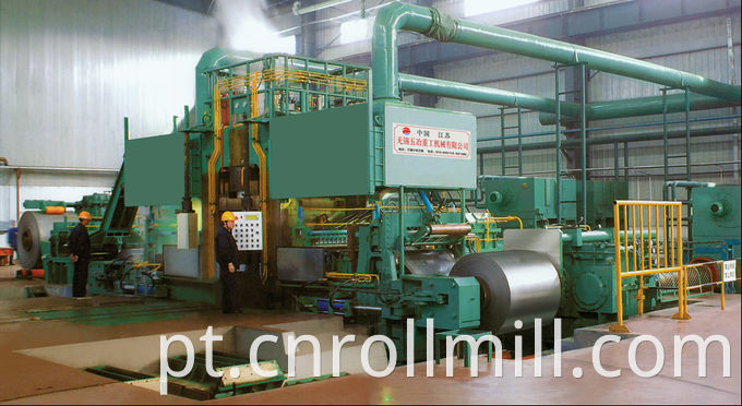 Máquina de fábrica de rolamento de aço frio de carbono 1450 mm AGC 900m / min Seis rolos